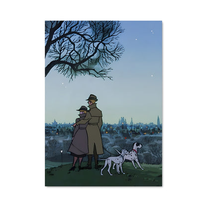 Poster Amour et Dalmatien