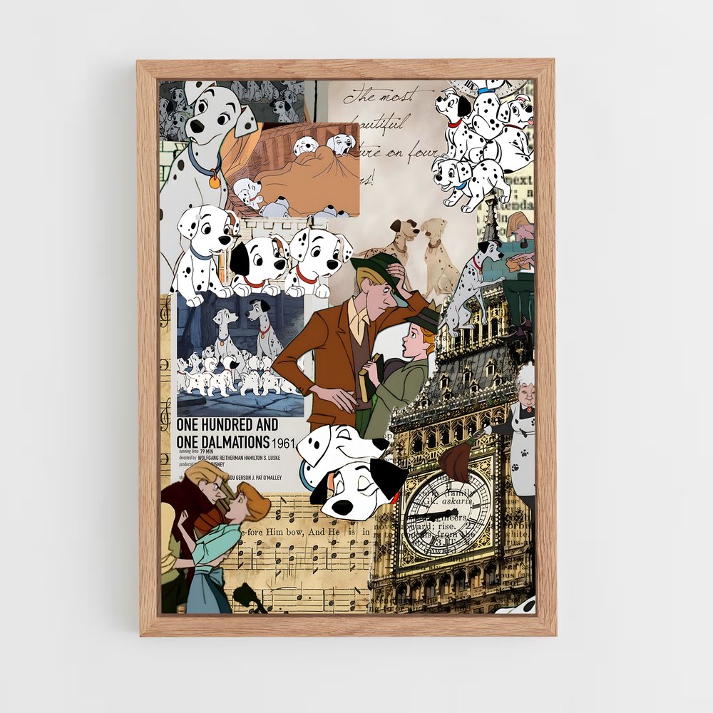ap-101 dalmatians-1 cadre Bois clair