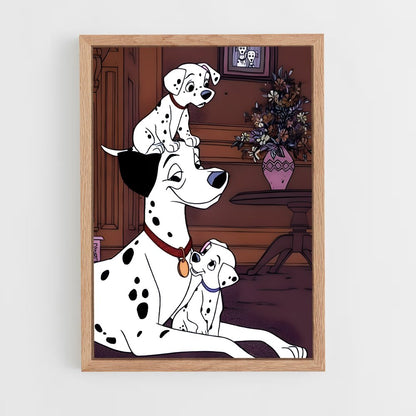 ap-101 dalmatians-3 cadre Bois clair