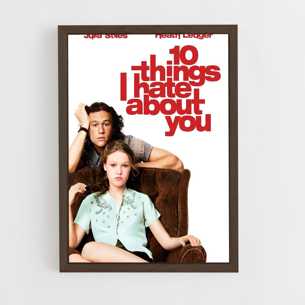 ap-10 things i hate about you-2 cadre Bois foncé