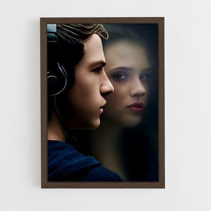 ap-13 reasons why-1 cadre Bois foncé