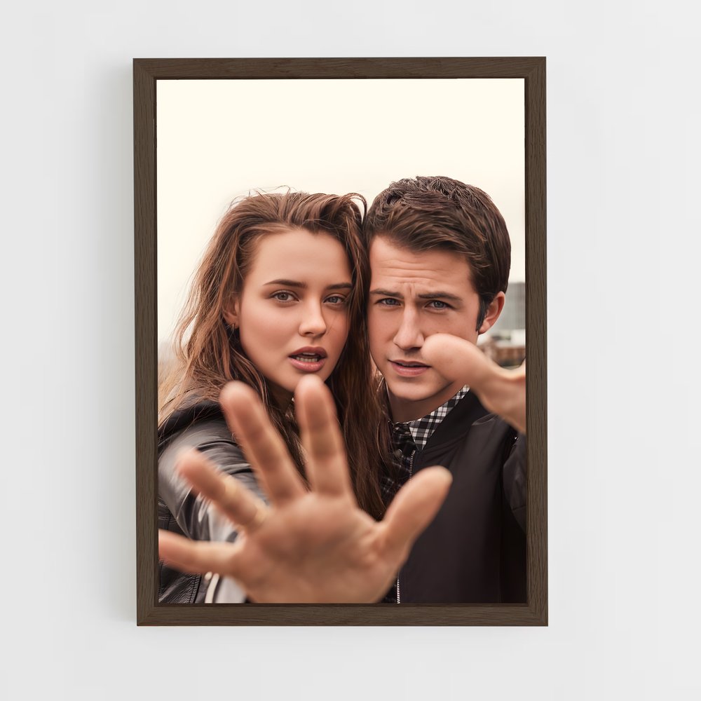 ap-13 reasons why-3 cadre Bois foncé