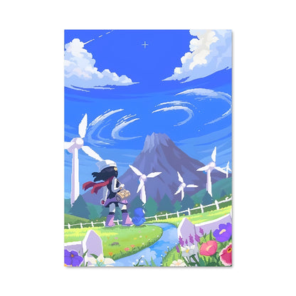 Poster Le Jardin Pixelisé