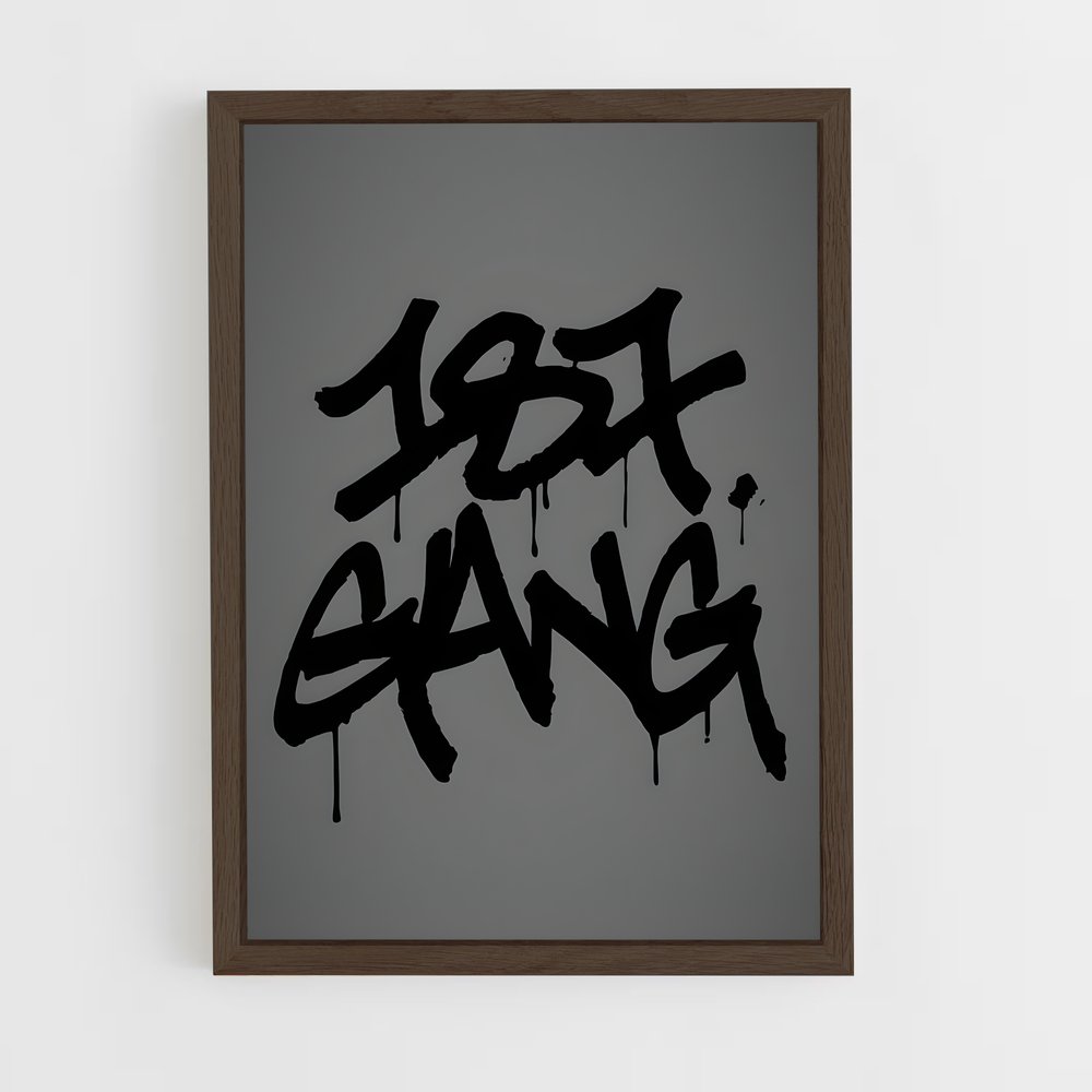 ap-187 strassenbande-3 cadre Bois foncé
