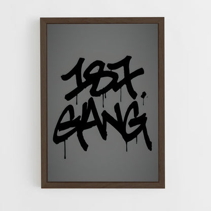 ap-187 strassenbande-3 cadre Bois foncé