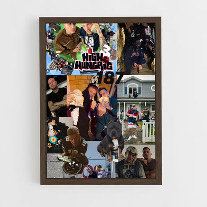 ap-187 strassenbande-8 cadre Bois foncé