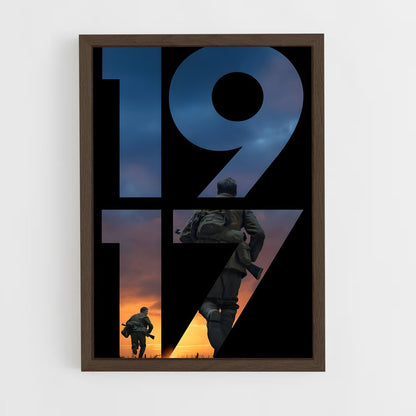 ap-1917-3 cadre Bois foncé