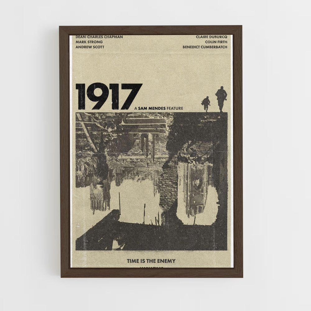 ap-1917-6 cadre Bois foncé