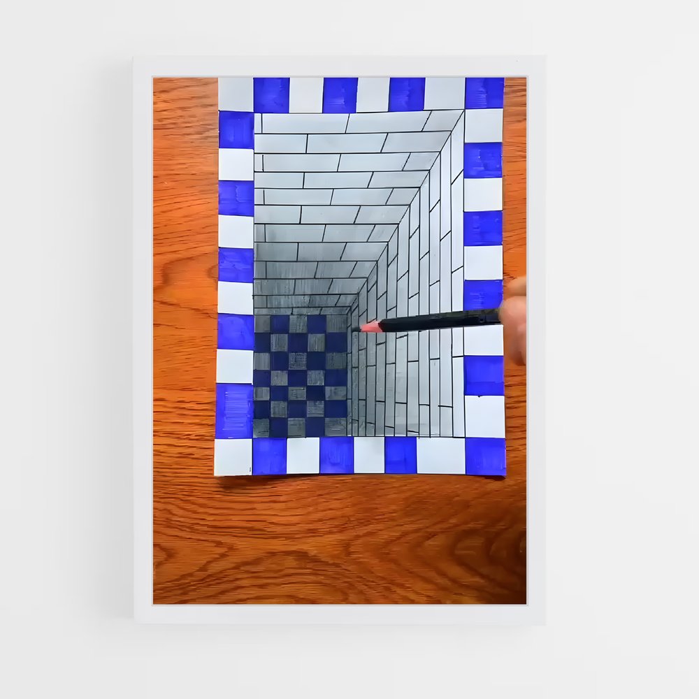 ap-3d art-5 cadre Blanc