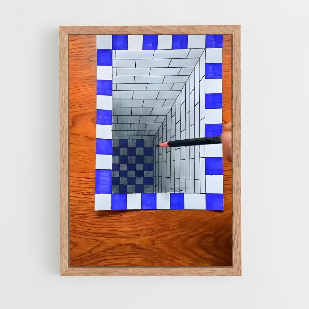 ap-3d art-5 cadre Bois clair