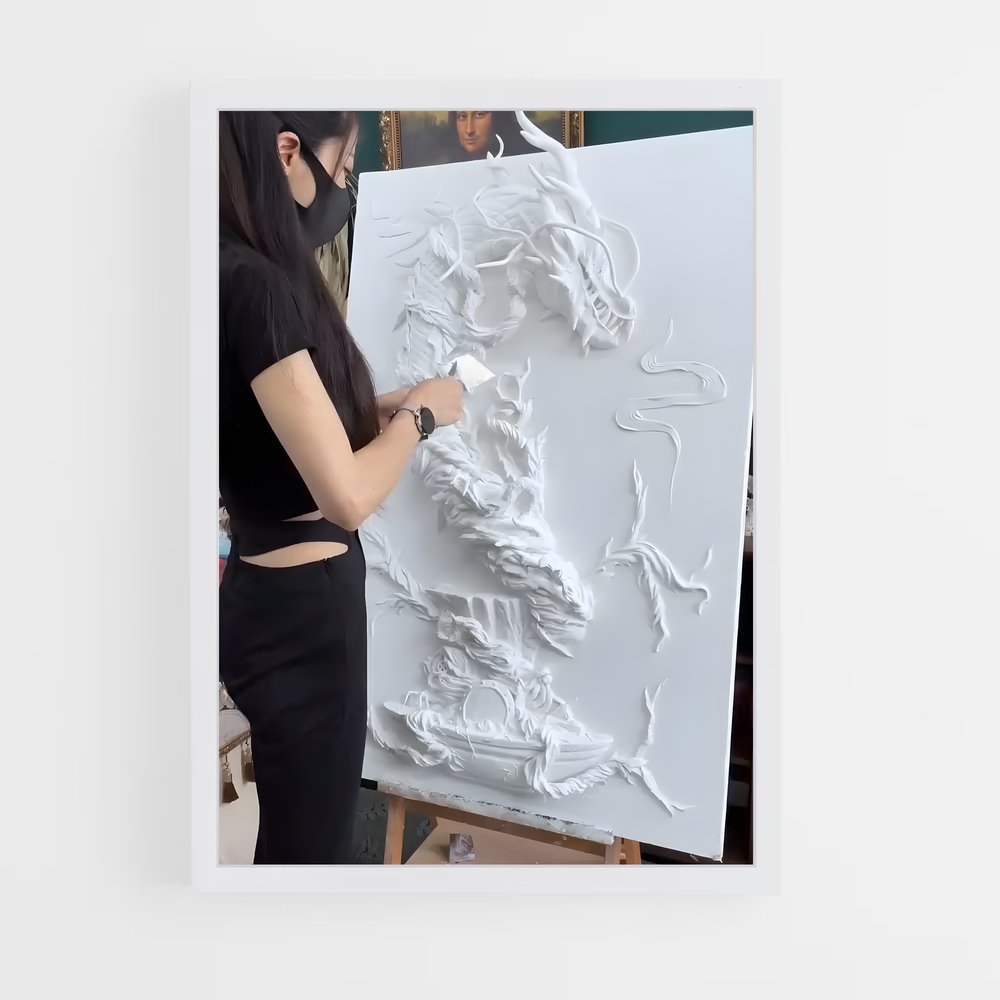 ap-3d art-9 cadre Blanc