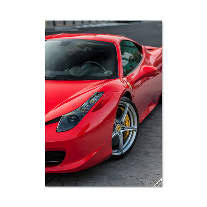 Poster Ferrari sur Route