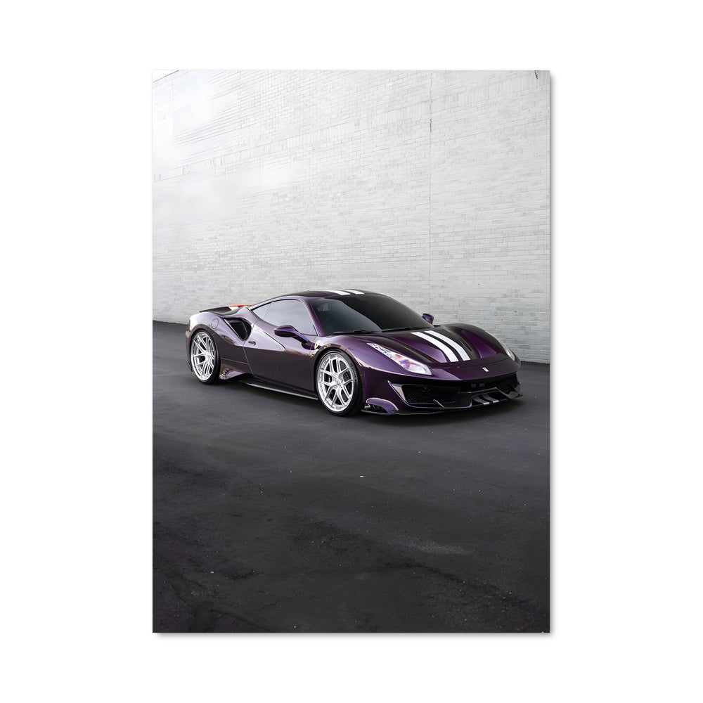 Poster Voiture Violet