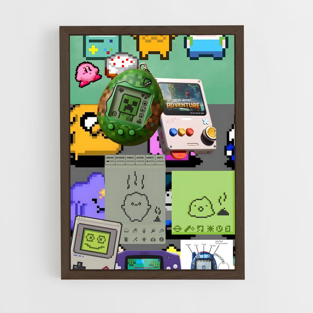 ap-8-bit-1 cadre Bois foncé