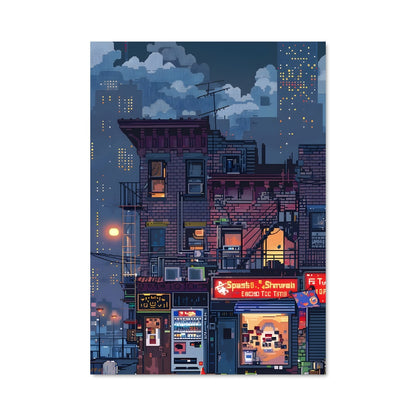 Poster City Pixel Rush
