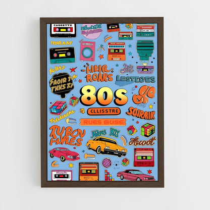 ap-80s-7 cadre Bois foncé