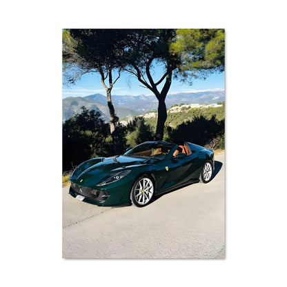 Poster Ferrari Verte