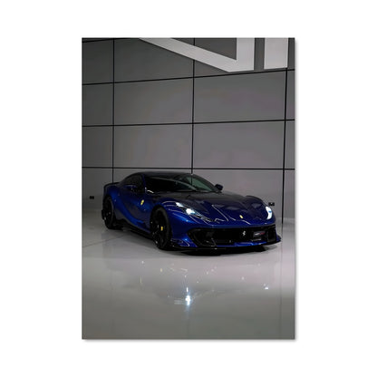 Poster Ferrari Bleu Éclat