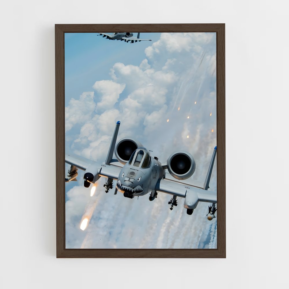 ap-a-10 warthog-8 cadre Bois foncé