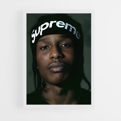 ap-a$ap rocky-1 cadre Blanc