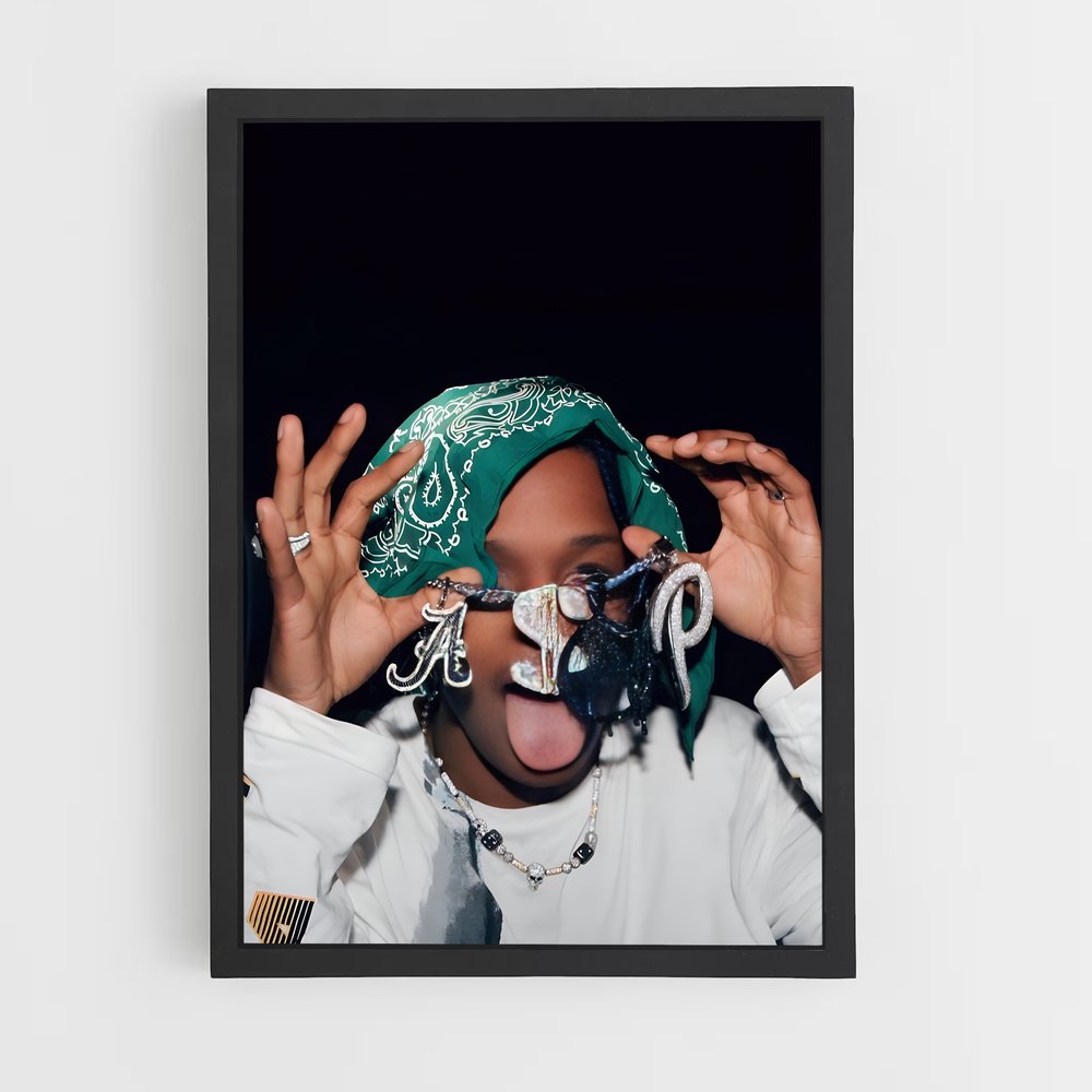 ap-a$ap rocky-4 cadre Noir