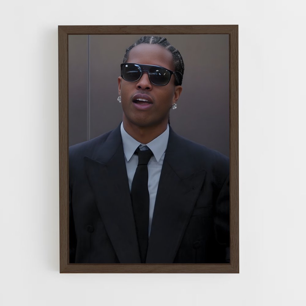 ap-a$ap rocky-5 cadre Bois foncé