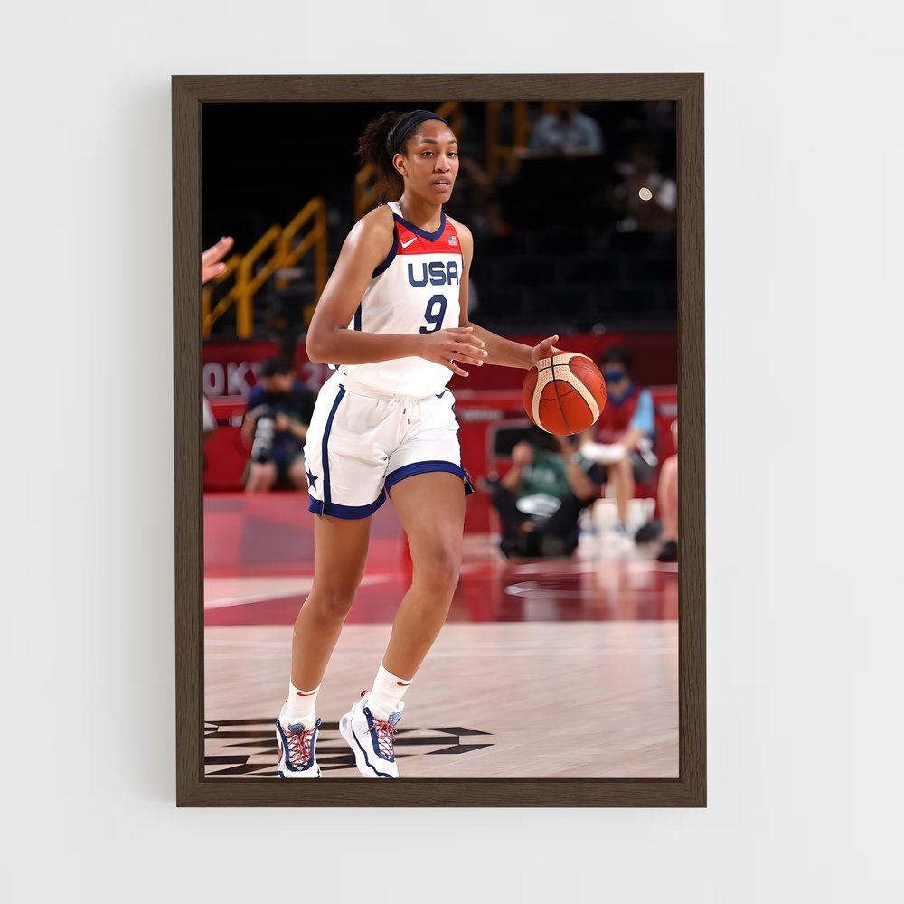 ap-a'ja wilson-6 cadre Bois foncé