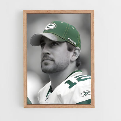ap-aaron rodgers-1 cadre Bois clair