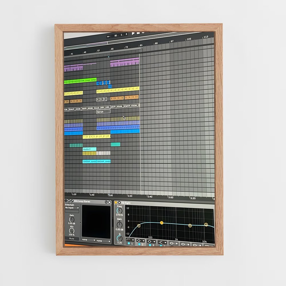 ap-ableton live-4 cadre Bois clair