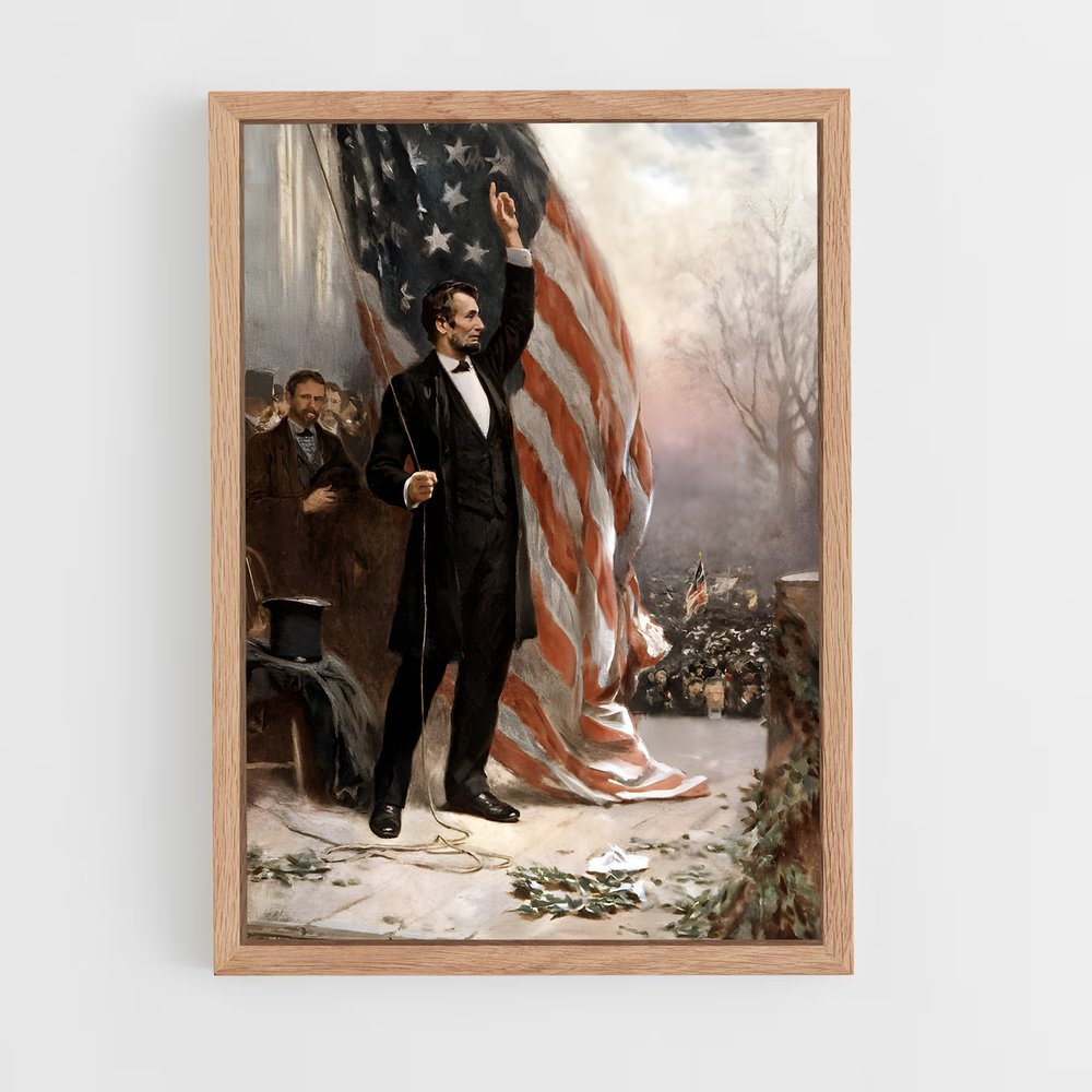 ap-abraham lincoln-1 cadre Bois clair