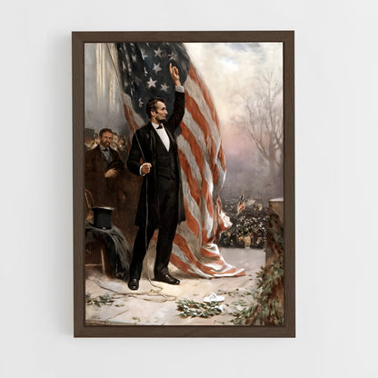 ap-abraham lincoln-1 cadre Bois foncé