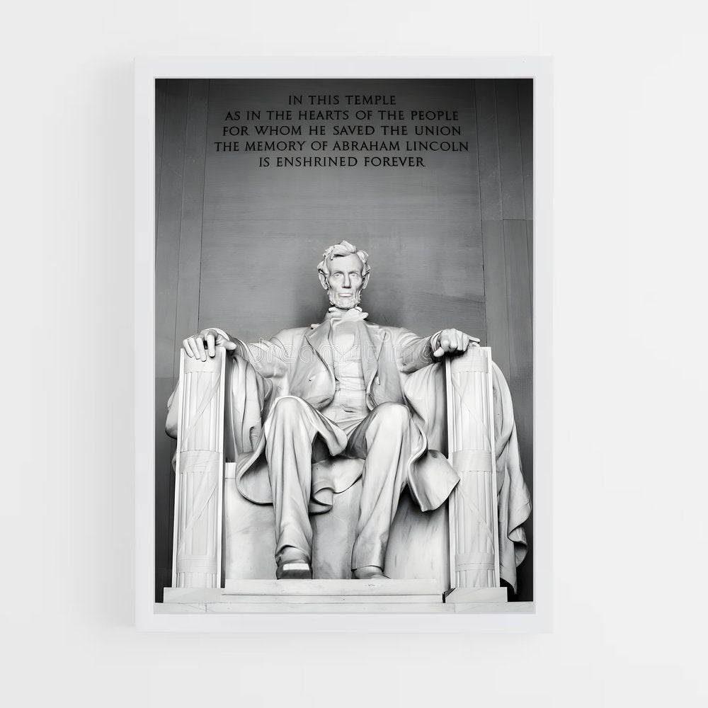 ap-abraham lincoln-5 cadre Blanc