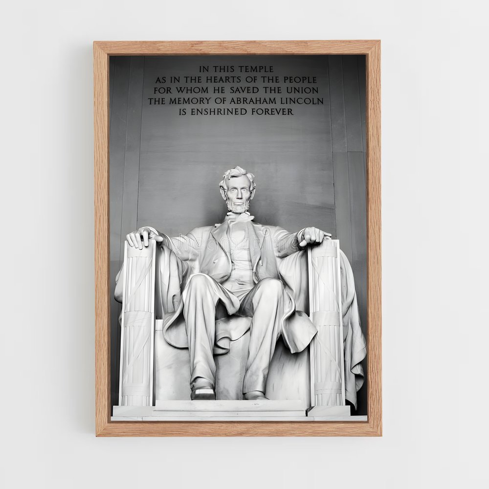 ap-abraham lincoln-5 cadre Bois clair