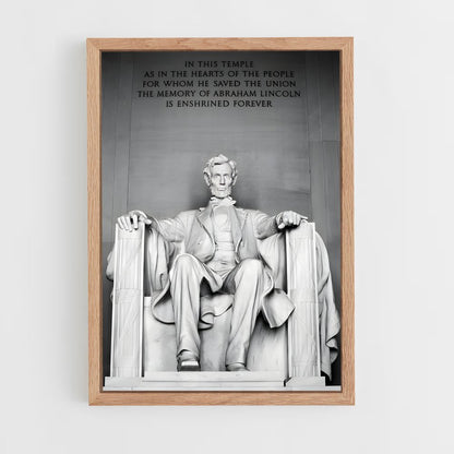 ap-abraham lincoln-5 cadre Bois clair