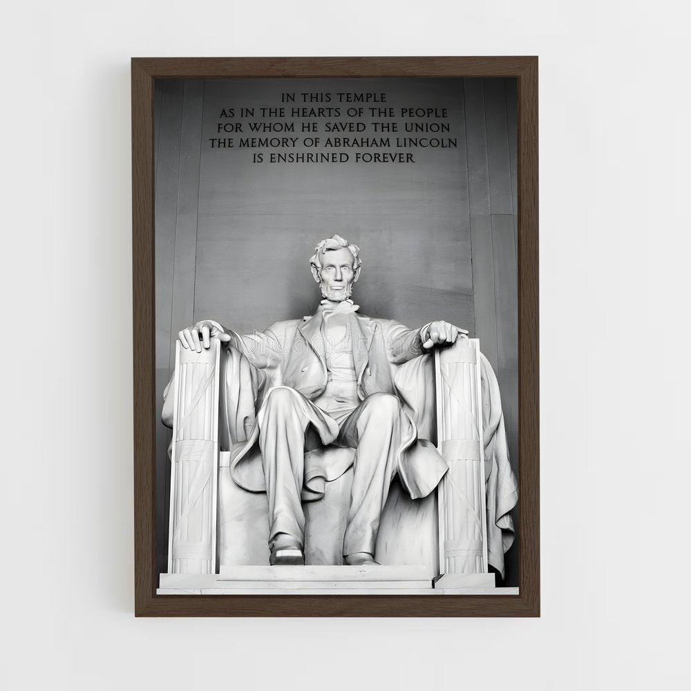 ap-abraham lincoln-5 cadre Bois foncé