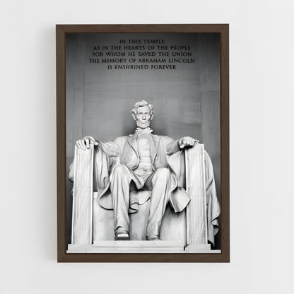 ap-abraham lincoln-5 cadre Bois foncé