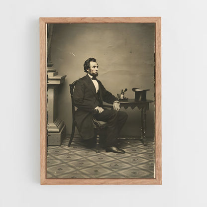 ap-abraham lincoln-6 cadre Bois clair