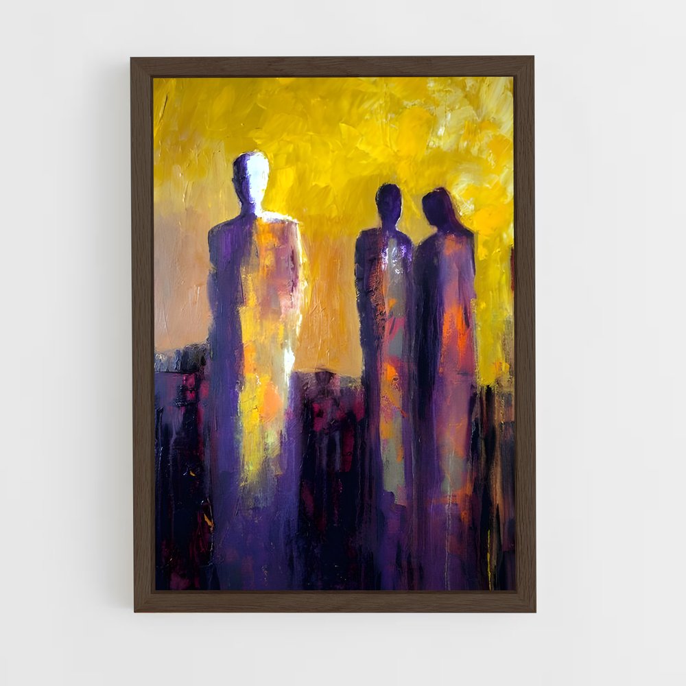 ap-abstract expressionism-1 cadre Bois foncé