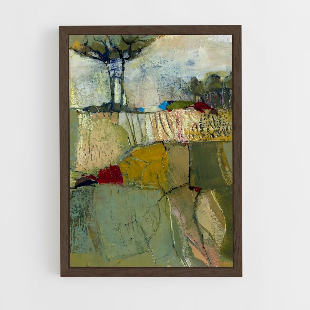 ap-abstract expressionism-2 cadre Bois foncé