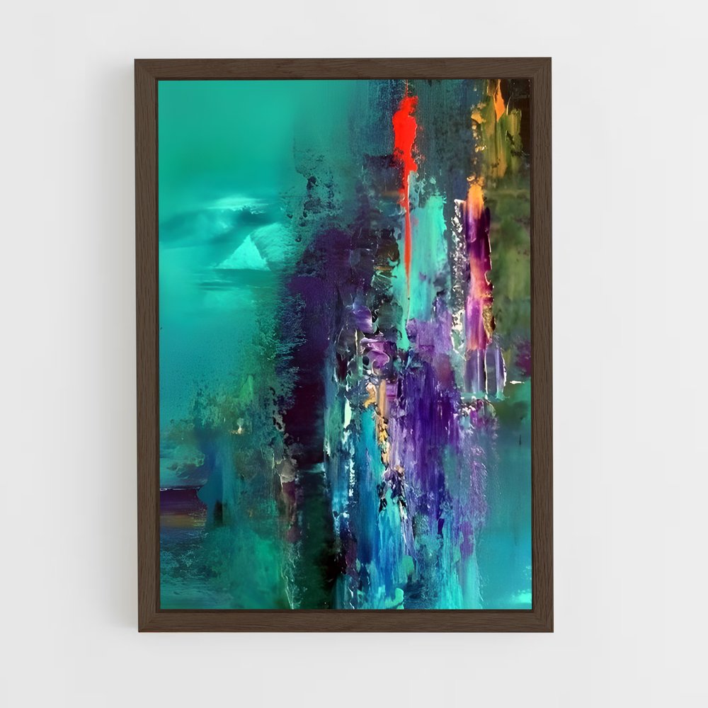 ap-abstract expressionism-3 cadre Bois foncé