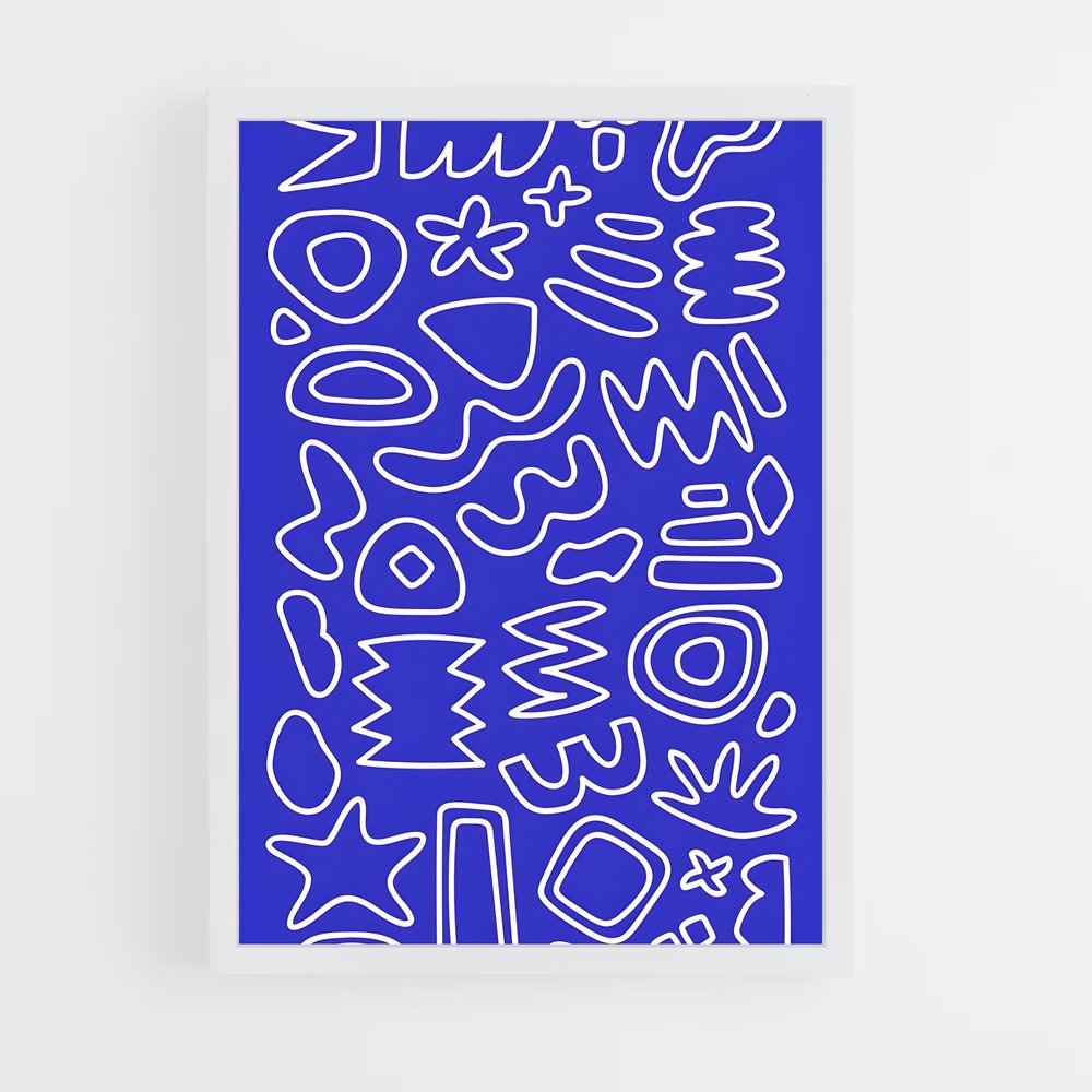 ap-abstract shapes-1 cadre Blanc