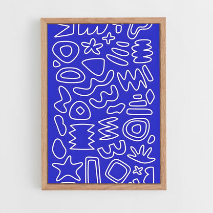 ap-abstract shapes-1 cadre Bois clair