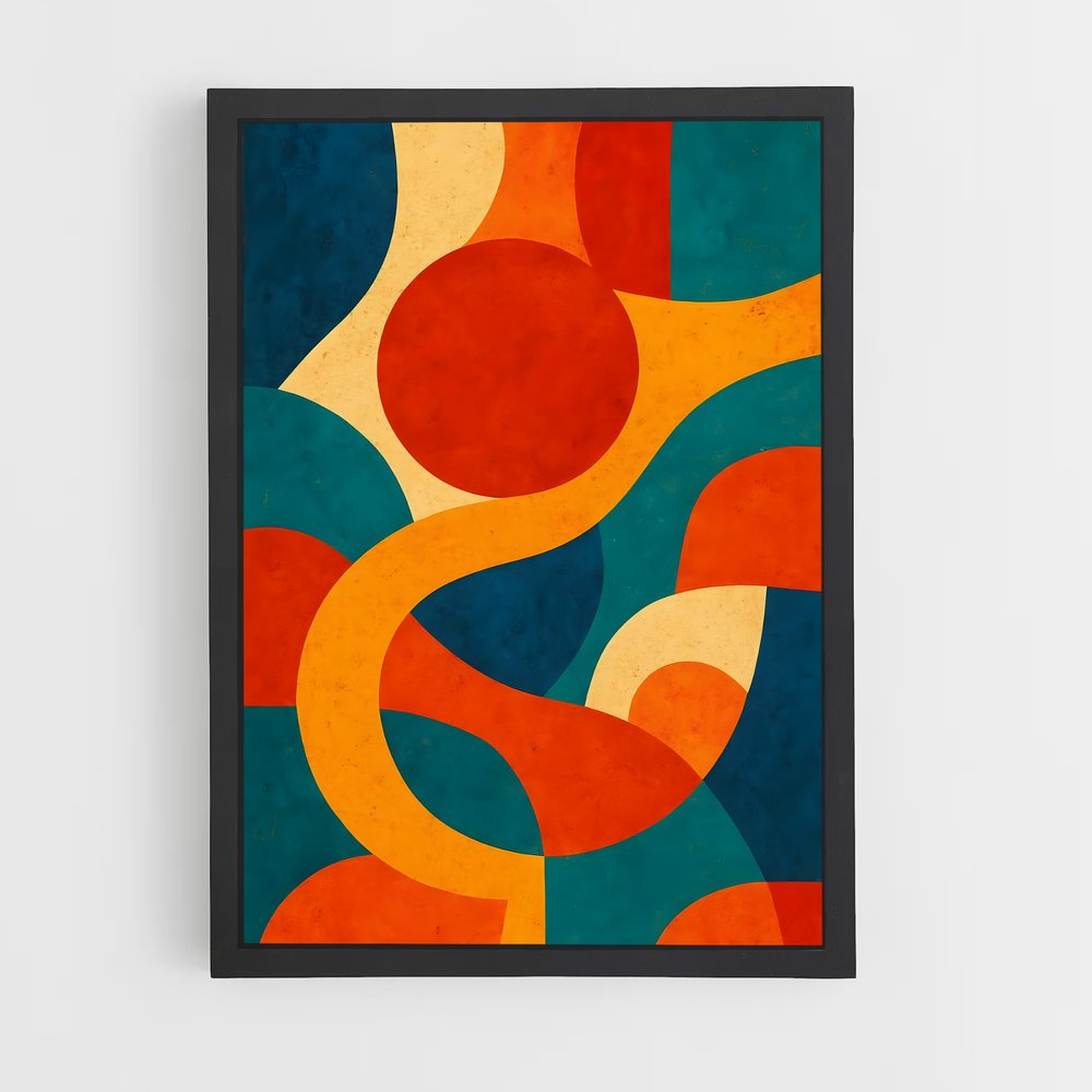 ap-abstract shapes-10 cadre Noir