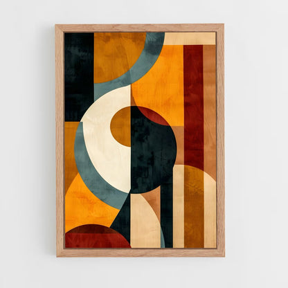 ap-abstract shapes-3 cadre Bois clair