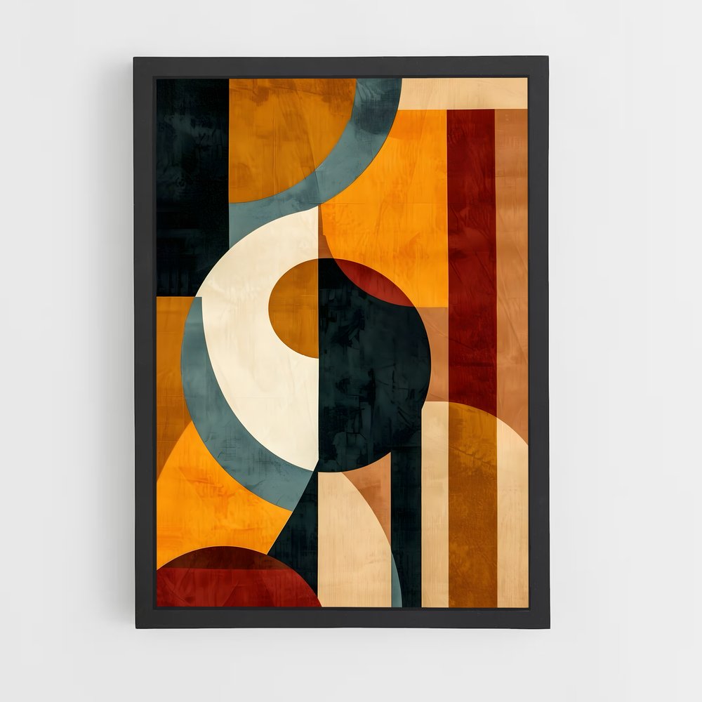 ap-abstract shapes-3 cadre Noir
