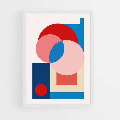 ap-abstract shapes-4 cadre Blanc