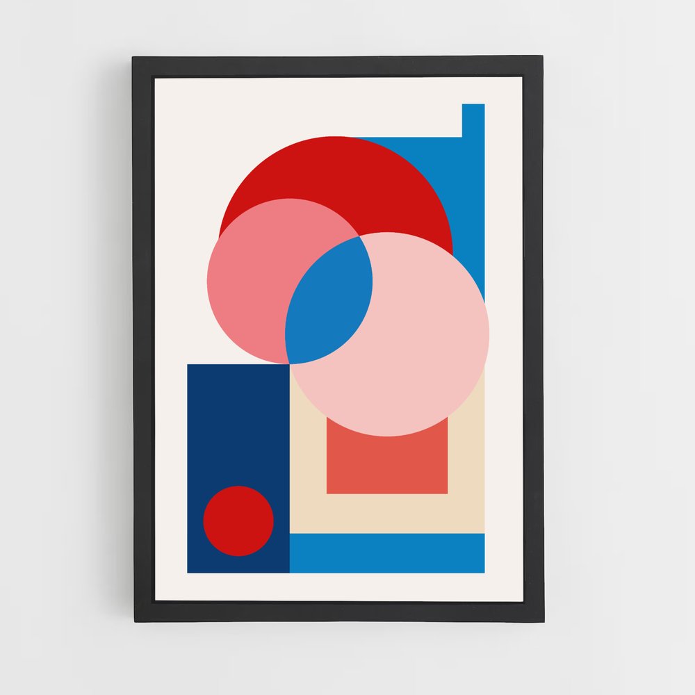 ap-abstract shapes-4 cadre Noir