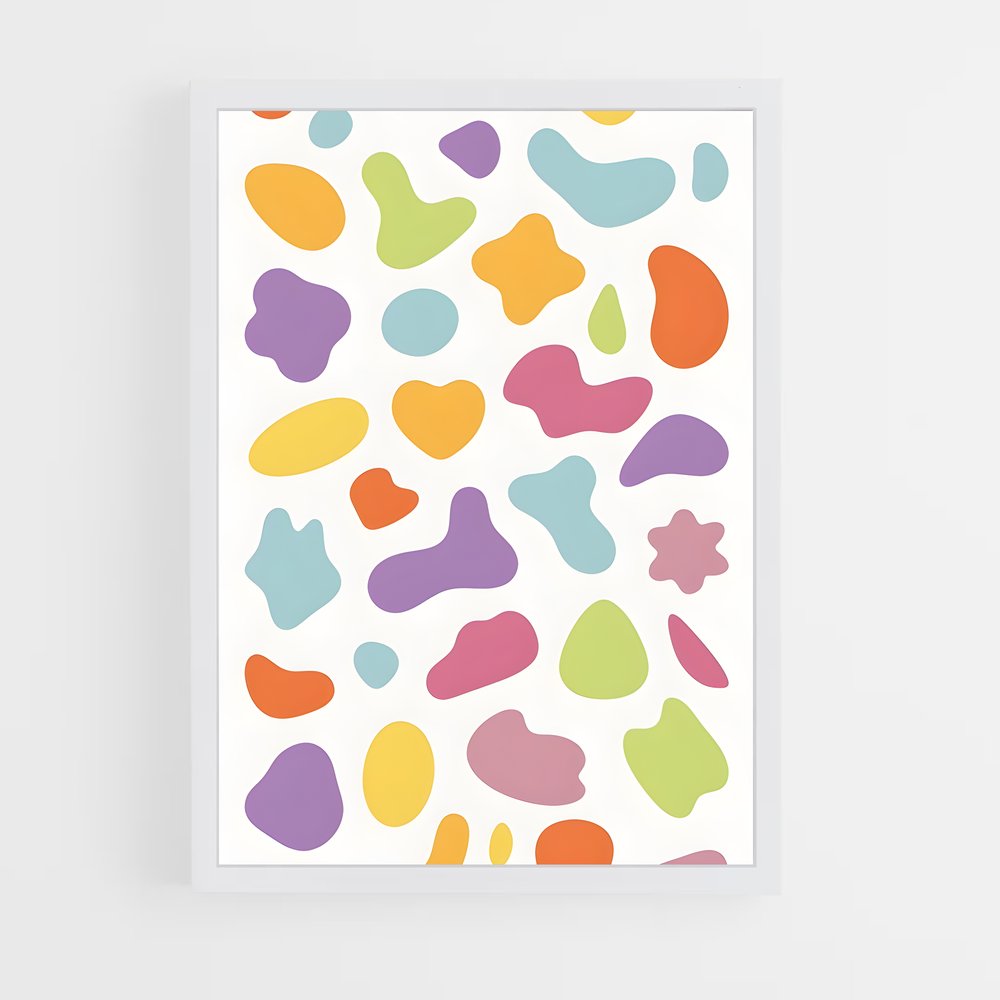 ap-abstract shapes-5 cadre Blanc