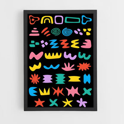 ap-abstract shapes-9 cadre Noir