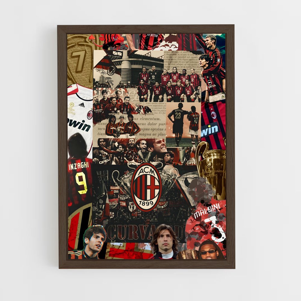 ap-ac milan-1 cadre Bois foncé